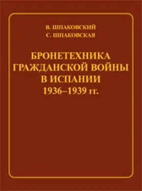 Вячеслав Шпаковский Бронетехника гражданской войны в Испании 1936–1939 гг. обложка книги