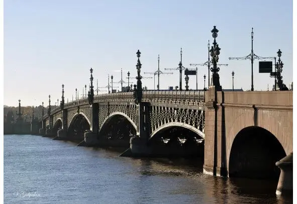 Here it our handsome Trinity Bridge View from the right coast of Neva And - фото 6