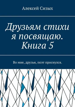 Алексей Сизых Друзьям стихи я посвящаю. Книга 5. Во мне, друзья, поэт проснулся. обложка книги