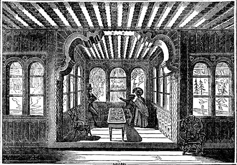 Apartment Interior The second Engraving shows the recessed window of the - фото 2