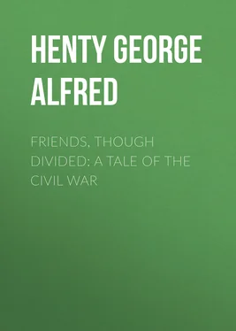 George Henty Friends, though divided: A Tale of the Civil War обложка книги
