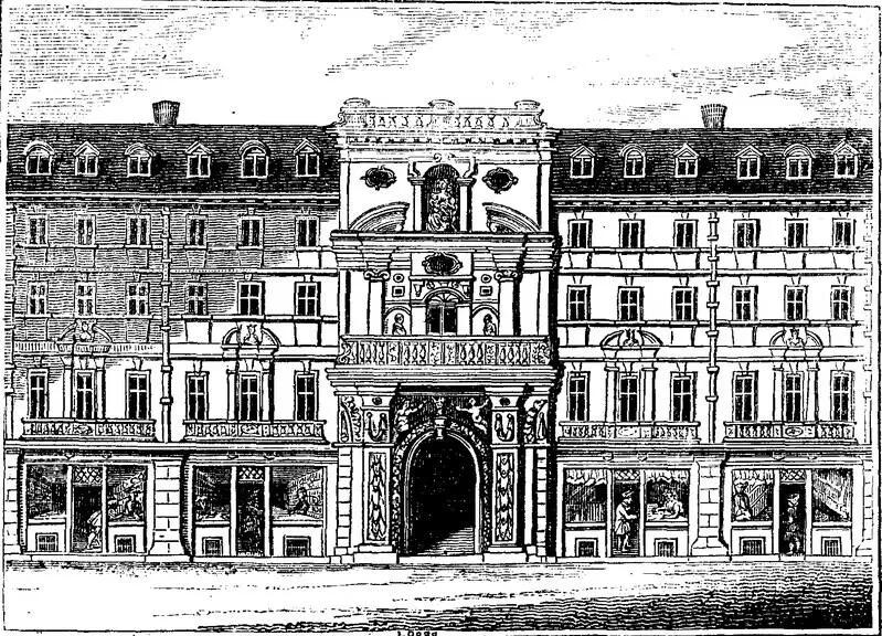 The engraving is an interesting illustration of the architecture of the - фото 1