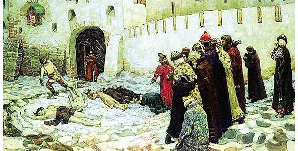 Расправа с новгородцами Заняло дух Царю захотелось ударив плетью всех - фото 11