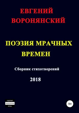 Евгений Воронянский Поэзия мрачных времен обложка книги
