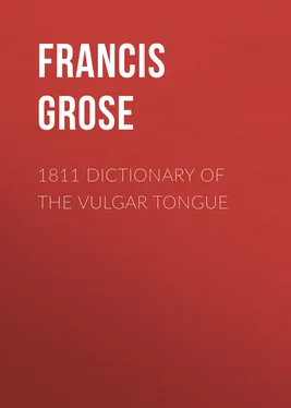 Francis Grose 1811 Dictionary of the Vulgar Tongue обложка книги