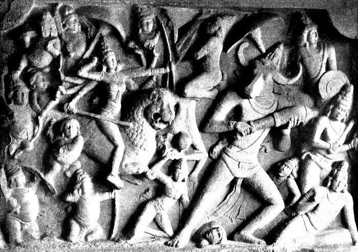 13 DURGA SLAYING GIANTS AND DEMONS From a sculpture at Mámallapuram The - фото 6