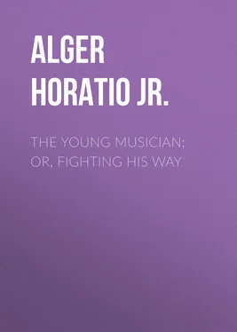 Horatio Alger The Young Musician; Or, Fighting His Way обложка книги