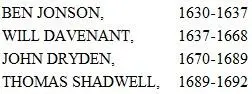 III The LYRIC from the reign of Laureate TATE 1693 to the demise of - фото 2