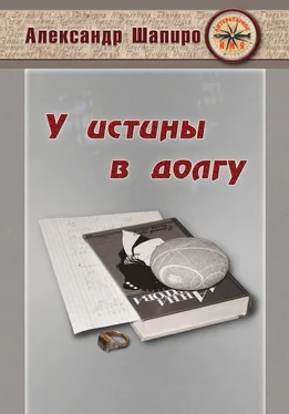 Александр Шапиро У истины в долгу обложка книги