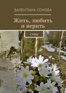 Валентина Сомова Жить, любить и верить. Стихи обложка книги