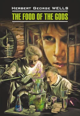 Герберт Уэллс The Food of the Gods / Пища богов. Книга для чтения на английском языке обложка книги