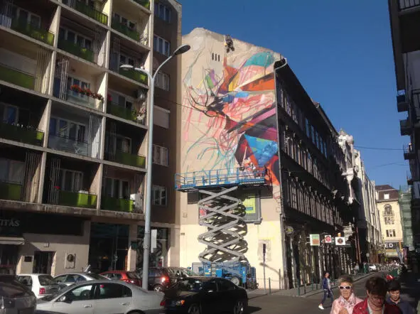 I think its cool to have around the city colorful graffiti works of - фото 29