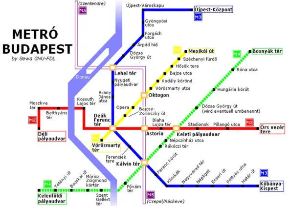 Map of Budapest metro Source - фото 5