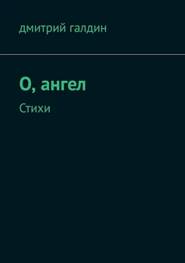 Дмитрий Галдин O, ангел. Стихи обложка книги