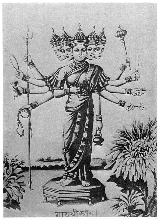Gāyatri or sacred verse personified as a goddess The divisions of time are - фото 18