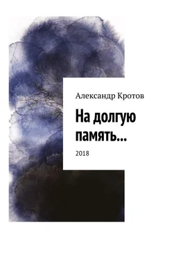 Александр Кротов На долгую память… 2018 обложка книги