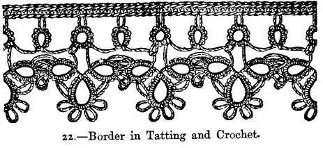 Begin this border with one of the smaller circles consisting of 3 double 1 - фото 7