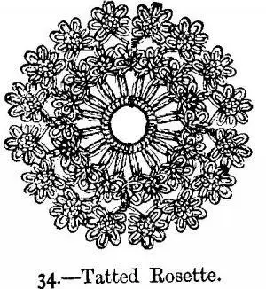 This rosette is very pretty for trimming lingeries it is worked with very - фото 11