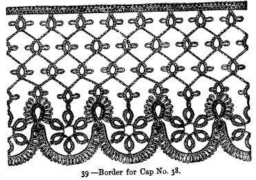 No 39Border for CapThe upper part of the border consists of 4 rows of - фото 12