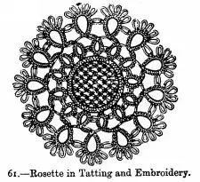 This rosette is suitable for ornamenting lingeries cravats cc It is worked - фото 25