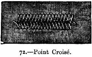 ILLUSTRATIONS 71 72 show another kind of back stitch called point croisé - фото 30