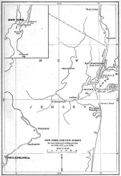 New York and New Jersey to illustrate Operations of 1776 1777 and 1778 In - фото 6
