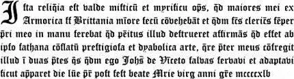 Expanded Version of the above BlackLetter Inscription Ista reliquia est - фото 4