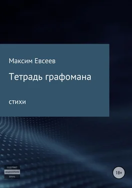 Максим Евсеев Тетрадь графомана обложка книги