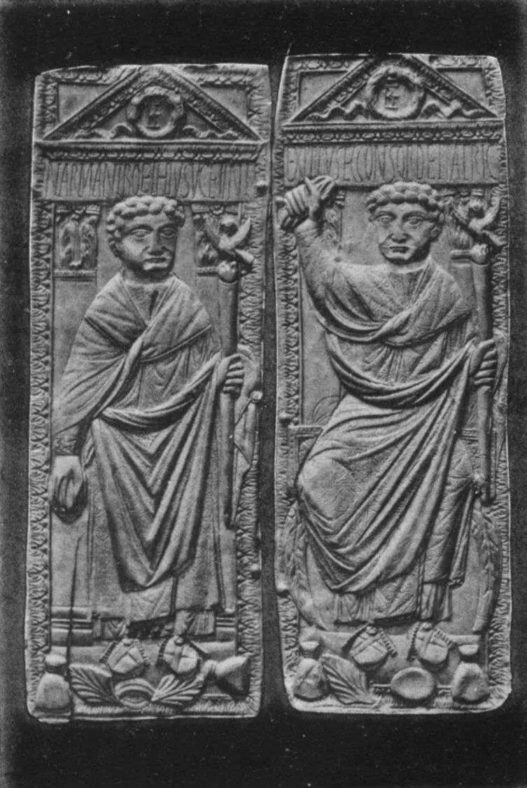 Diptych representing Narius Manlius Boethius father of Anicius Manlius - фото 1