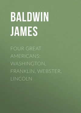 James Baldwin Four Great Americans: Washington, Franklin, Webster, Lincoln обложка книги