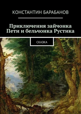 Константин Барабанов Приключения зайчонка Пети и бельчонка Рустика. Сказка обложка книги