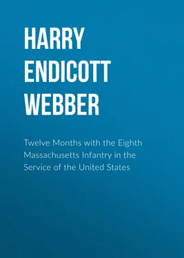 Harry Endicott Webber Twelve Months with the Eighth Massachusetts Infantry in the Service of the United States