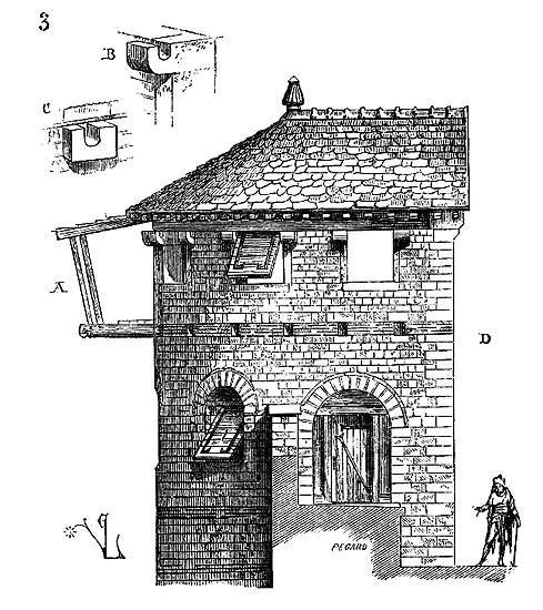 La figure 3 montre la face latérale de cette tour avec la coupe du chemin de - фото 48