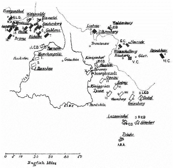 N o 3 POSITION OF BOTH ARMIES ON THE EVENING OF THE 25 TH JUNE The VIth - фото 4