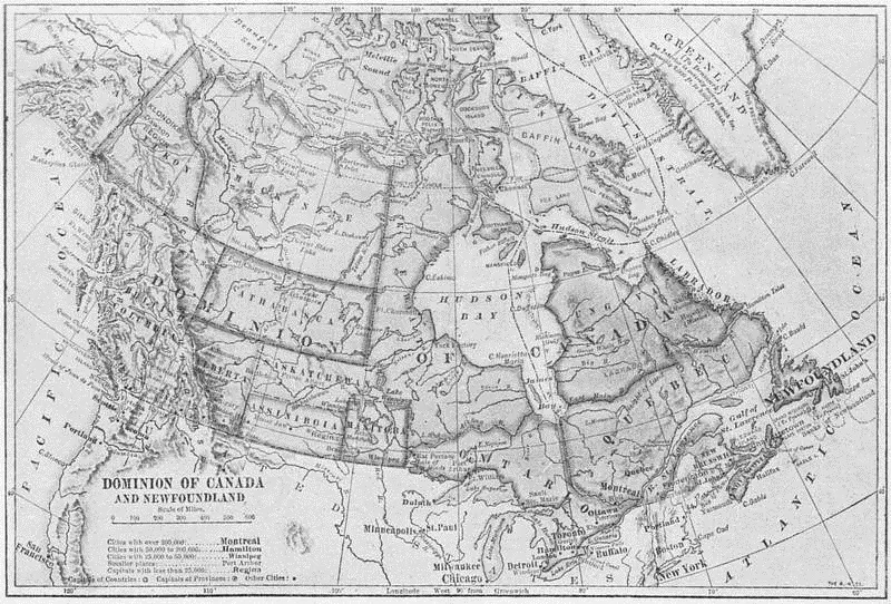 Karta öfver Canada Man talar om att svenskamerikanarne årligen till Sverige - фото 9