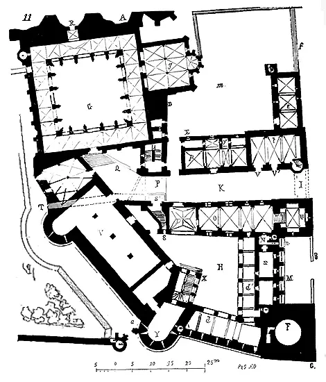 Voici fig 11 le plan du palais des archevêques de Narbonne à - фото 11
