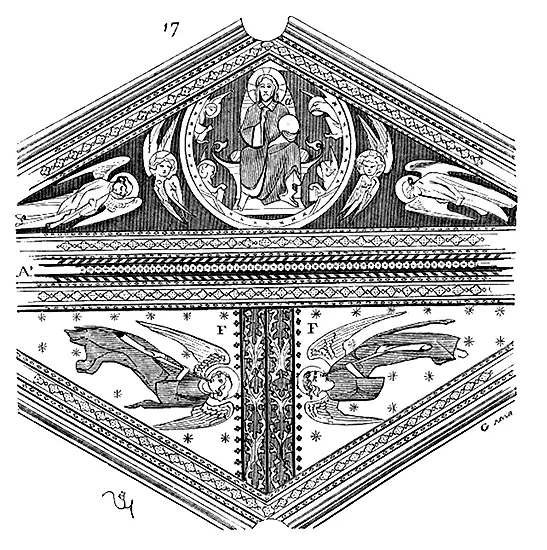 Voici fig 17 un détail de la partie de la voûte occupée par le Christ Le - фото 47
