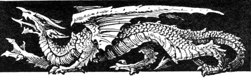 The Dragon The scaly monster of a dragon coiled Full in the central - фото 18