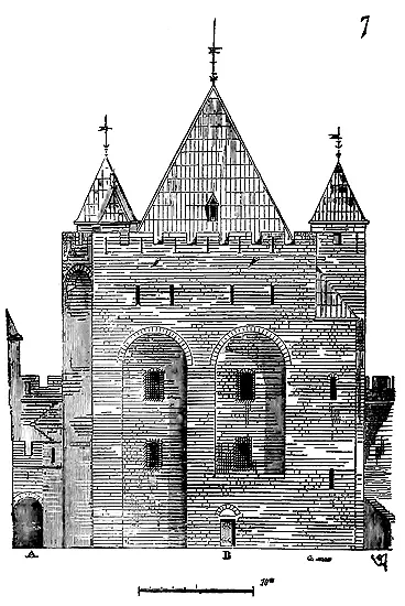 La fig 7 présente la façade du donjon dArques sur la cour En A est le - фото 36