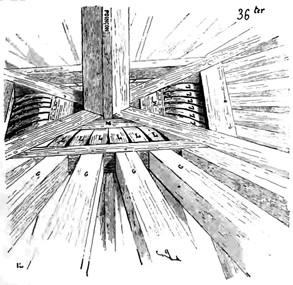 Nous en donnons un détail perspectif 36 bis vers la circonférence et 36 - фото 40