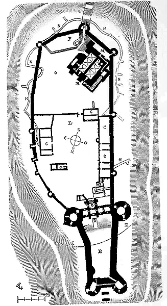 Voici fig 4 le plan du château dArques 30 30 Le plan est complété en ce - фото 49