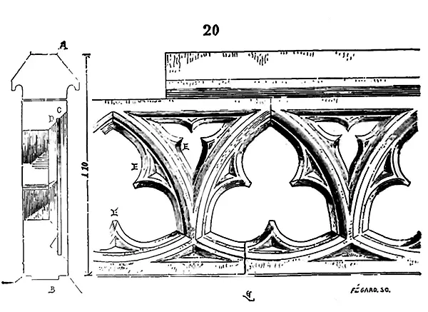 Voici 20 la balustrade qui couronne la corniche du choeur de léglise que - фото 76
