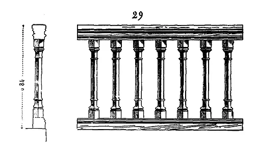 Nous ne devons pas omettre de parler des balustrades de bois fréquemment - фото 84