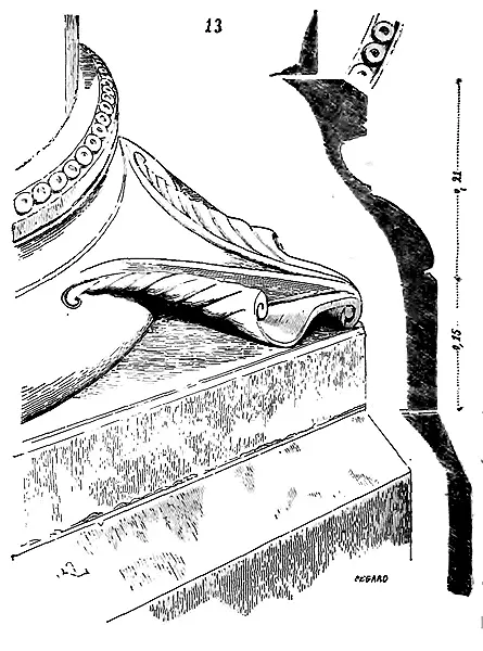 Nous donnons 13 le profil dune des bases des colonnes monocylindriques du - фото 124