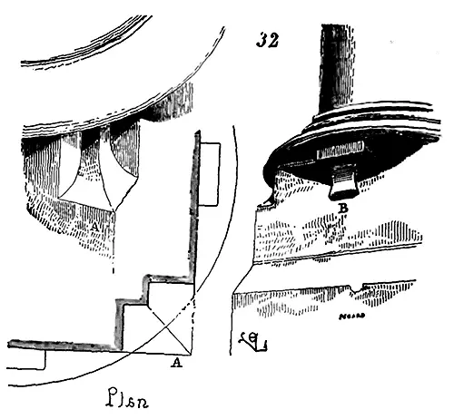 La fig 32 A indique en plan langle de la plinthe dissimulé par un congé et B - фото 142