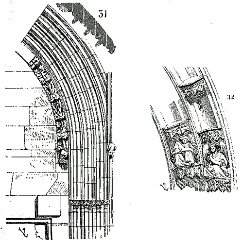 Au XVe siècle cette méthode change les archivoltes des portails sont posées - фото 85