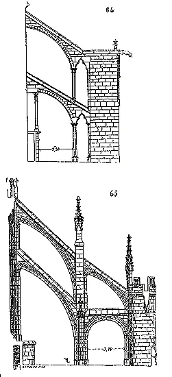 Un des arcsboutants de la cathédrale de Narbonne 65 construits en pierre de - фото 109