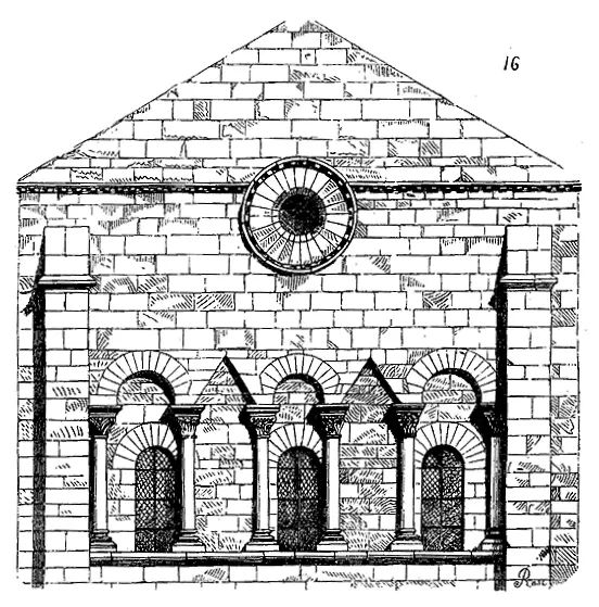 Cette arcature présente une disposition qui appartient aux églises de cette - фото 136