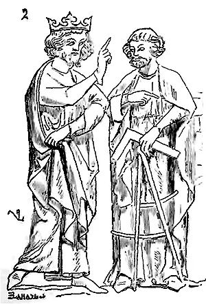 Une des miniatures dun manuscrit de Matthieu Paris marqué NÉRON D 1 bibl - фото 147