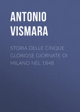 Antonio Vismara Storia delle cinque gloriose giornate di Milano nel 1848 обложка книги